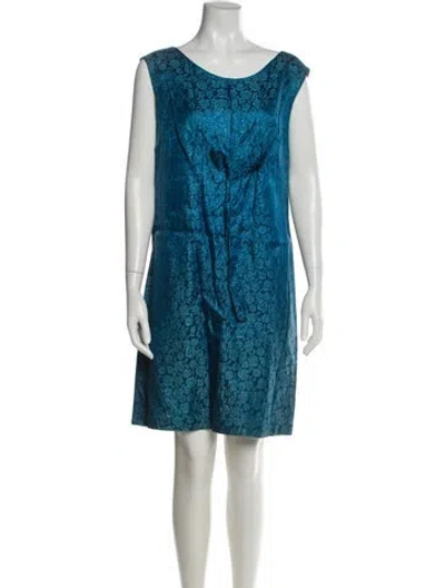 Pre-owned Vintage - Unbranded Vintage Mini Dress In Blue