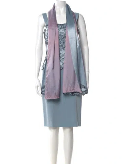 Pre-owned Vintage - Unbranded Vintage Mini Dress In Blue