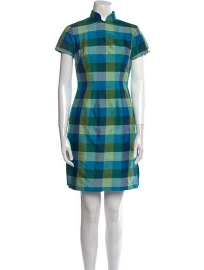 Pre-owned Vintage - Unbranded Vintage Mini Dress In Blue