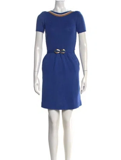 Pre-owned Vintage - Unbranded Vintage Mini Dress In Blue