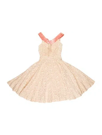 Pre-owned Vintage - Unbranded Vintage Mini Dress In Neutral