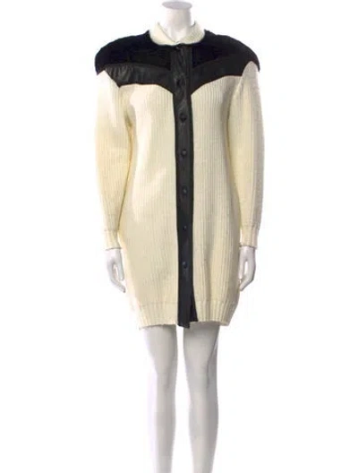 Pre-owned Vintage - Unbranded Vintage Mini Dress In Neutral