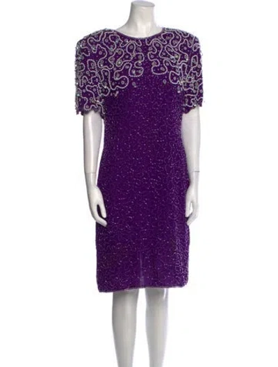 Pre-owned Vintage - Unbranded Vintage Mini Dress In Purple