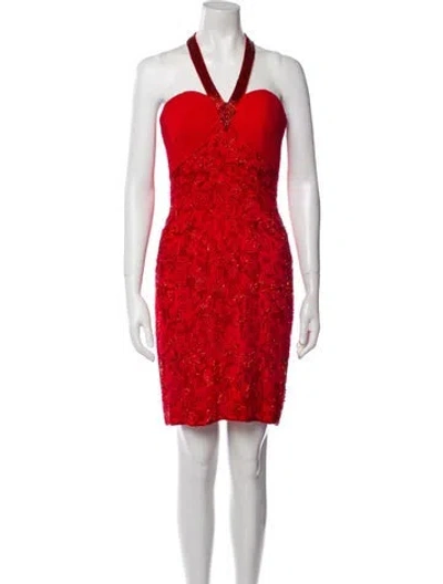 Pre-owned Vintage - Unbranded Vintage Mini Dress In Red