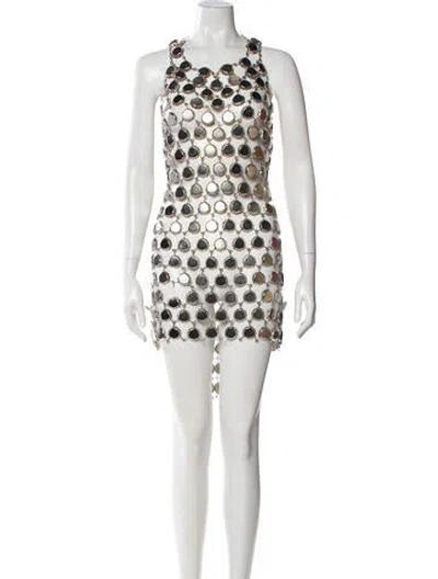Pre-owned Vintage - Unbranded Vintage Mini Dress In Silver