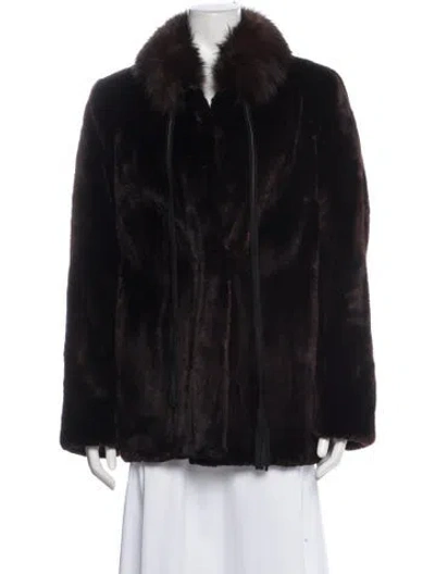 Pre-owned Vintage - Unbranded Vintage Mink Faux Fur Jacket In Black