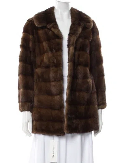 Pre-owned Vintage - Unbranded Vintage Mink Fur Coat In Brown