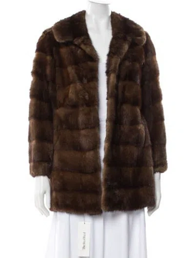 Pre-owned Vintage - Unbranded Vintage Mink Fur Coat In Brown