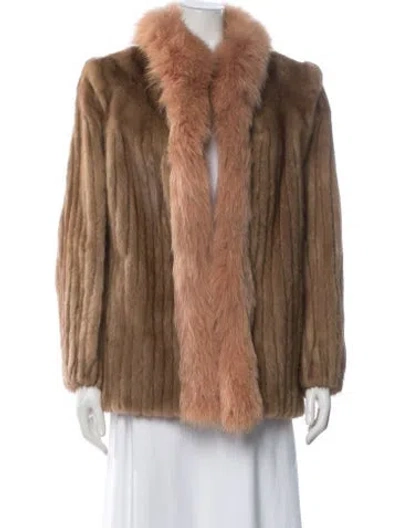 Pre-owned Vintage - Unbranded Vintage Mink Fur Jacket In Brown