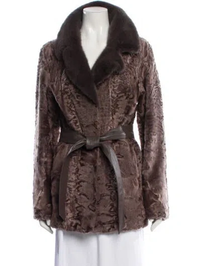 Pre-owned Vintage - Unbranded Vintage Mink Fur Jacket In Purple