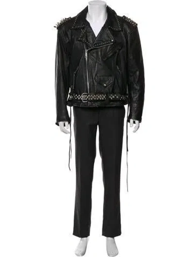 Pre-owned Vintage - Unbranded Vintage Moto Jacket In Black