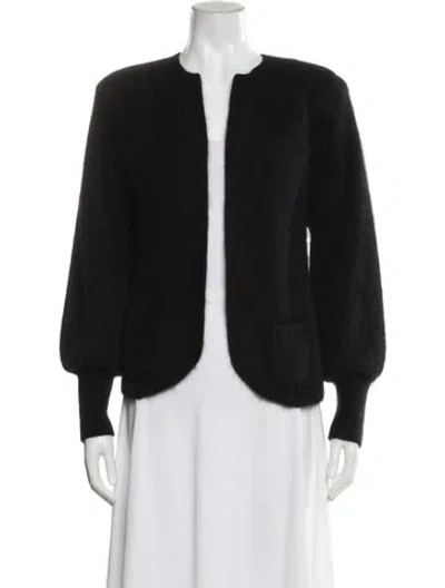 Pre-owned Vintage - Unbranded Vintage Open Front Sweater In Black
