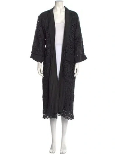 Pre-owned Vintage - Unbranded Vintage Open Front Sweater In Black