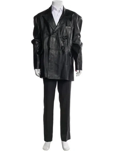 Pre-owned Vintage - Unbranded Vintage Overcoat In Black