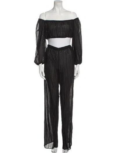 Pre-owned Vintage - Unbranded Vintage Pant Set In Black
