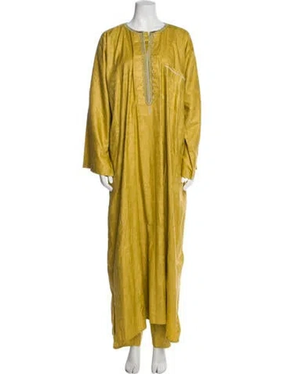 Pre-owned Vintage - Unbranded Vintage Pant Set In Yellow