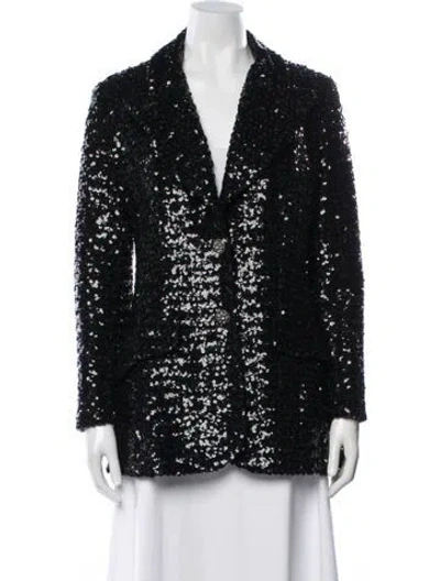 Pre-owned Vintage - Unbranded Vintage Patterned Blazer In Black