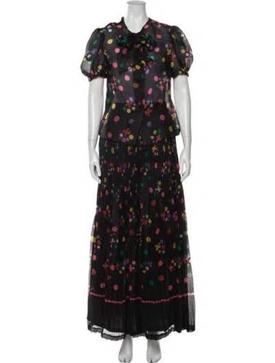 Pre-owned Vintage - Unbranded Vintage 'paulette Buzaud' Skirt Set In Black