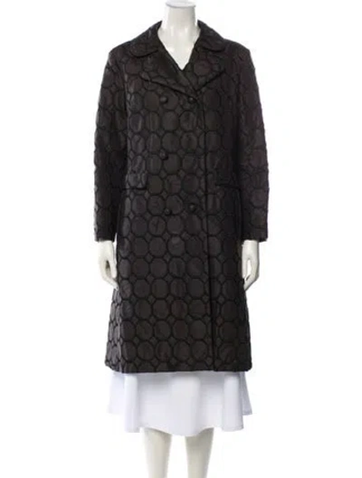 Pre-owned Vintage - Unbranded Vintage Plaid Print Coat In Black