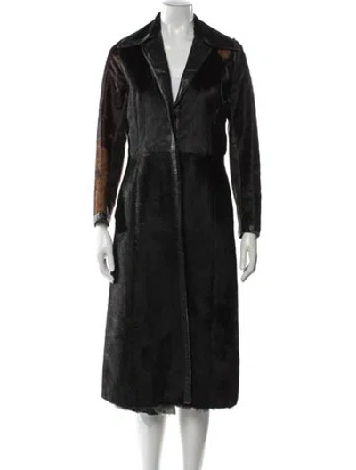 Pre-owned Vintage - Unbranded Vintage Ponyhair Faux Fur Coat In Black