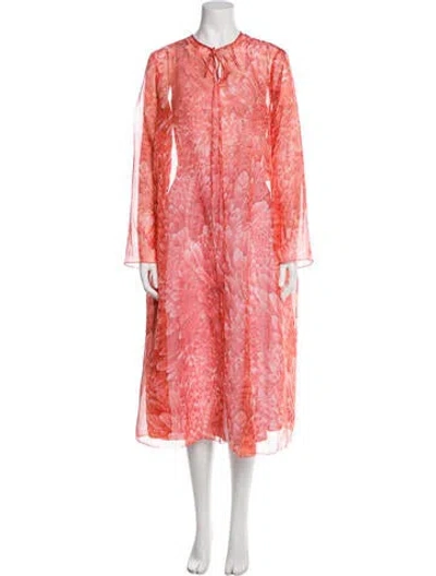 Pre-owned Vintage - Unbranded Vintage Printed Coat In Pink
