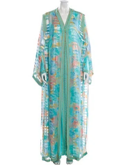 Pre-owned Vintage - Unbranded Vintage Printed Dress Set In Multi