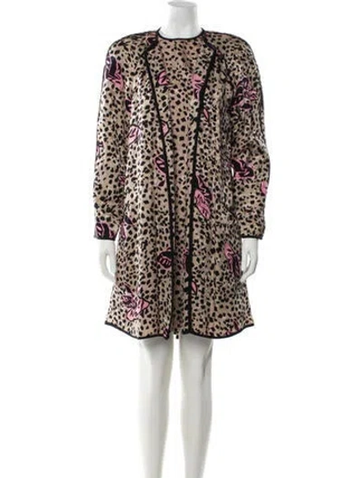 Pre-owned Vintage - Unbranded Vintage Printed Dress Set In Neutral