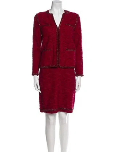 Pre-owned Vintage - Unbranded Vintage Printed Dress Set In Red