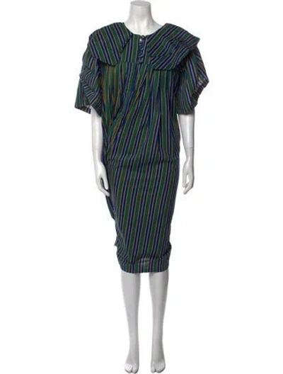 Pre-owned Vintage - Unbranded Vintage Printed Jumpsuit In Blue