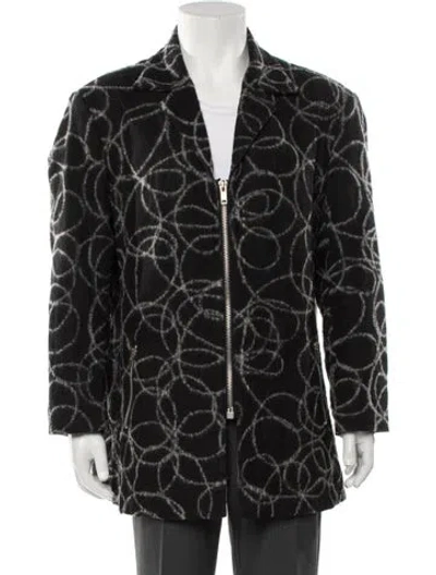 Pre-owned Vintage - Unbranded Vintage Printed Parka In Black