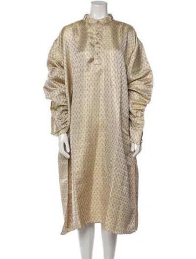 Pre-owned Vintage - Unbranded Vintage Printed Robe In Neutral
