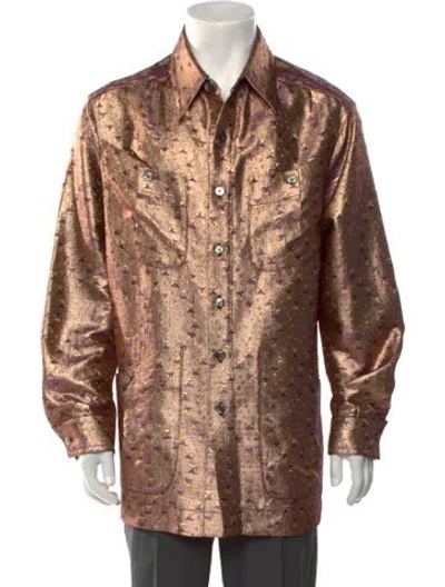 Pre-owned Vintage - Unbranded Vintage Printed Shirt In Multi