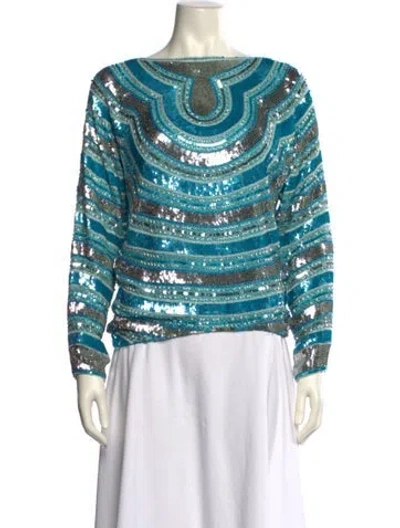 Pre-owned Vintage - Unbranded Vintage Printed Top In Multi