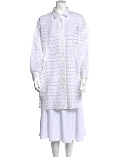 Pre-owned Vintage - Unbranded Vintage Printed Tunic In White