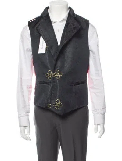 Pre-owned Vintage - Unbranded Vintage Printed Vest In Black