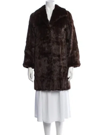 Pre-owned Vintage - Unbranded Vintage Red Fox Fur Coat In Brown