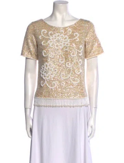 Pre-owned Vintage - Unbranded Vintage Sammy Wong Top In Neutral