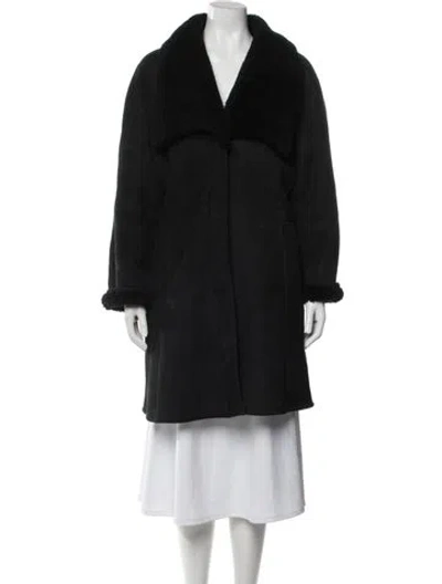 Pre-owned Vintage - Unbranded Vintage Shearling Faux Fur Vest In Black