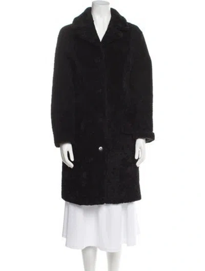 Pre-owned Vintage - Unbranded Vintage Shearling Fur Coat In Black