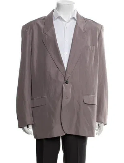 Pre-owned Vintage - Unbranded Vintage Silk Blazer In Gray