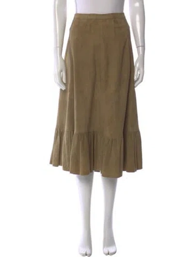 Pre-owned Vintage - Unbranded Vintage Skirt In Neutral