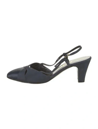 Pre-owned Vintage - Unbranded Vintage Slingback Pumps In Blue