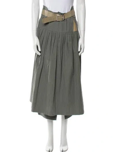 Pre-owned Vintage - Unbranded Vintage Striped Skirt Set In Gray