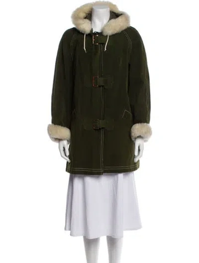 Pre-owned Vintage - Unbranded Vintage Suede Utility Jacket In Green