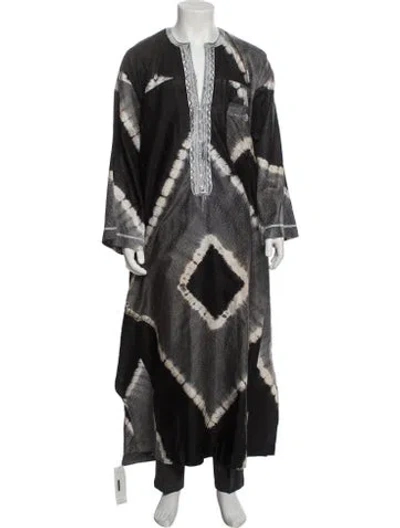 Pre-owned Vintage - Unbranded Vintage Tie-dye Print Robe In Green