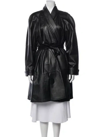 Pre-owned Vintage - Unbranded Vintage Trench Coat In Black