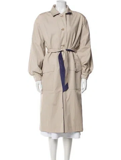 Pre-owned Vintage - Unbranded Vintage Trench Coat In Neutral