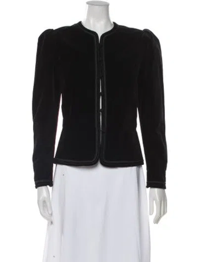 Pre-owned Vintage - Unbranded Vintage Velvet Jacket In Black