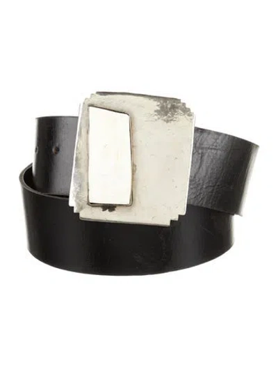 Pre-owned Vintage - Unbranded Vintage Wide Belt In Black
