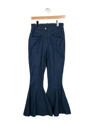 Pre-owned Vintage - Unbranded Vintage Wide Leg Jeans In Blue